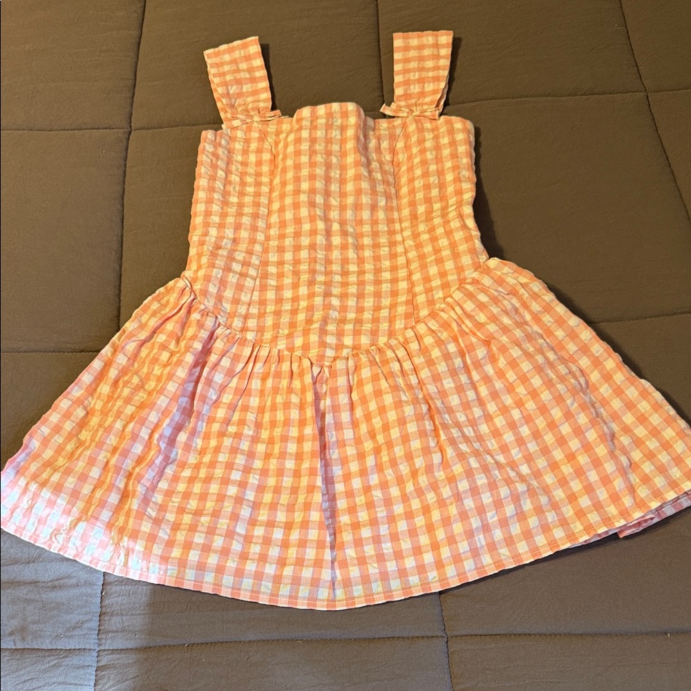 NWT Pink and White Gingham Dress
